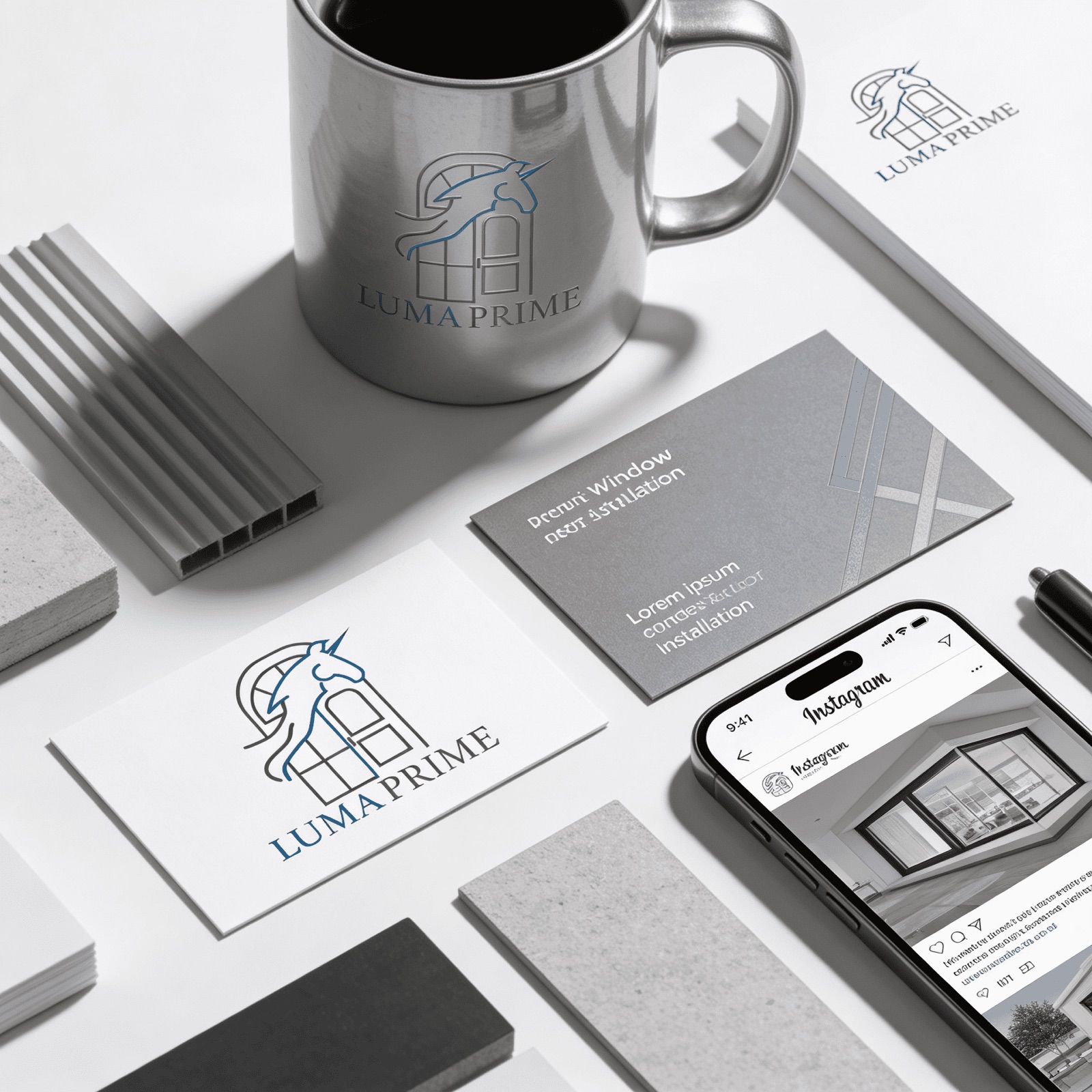 Luma Prime logo mockup