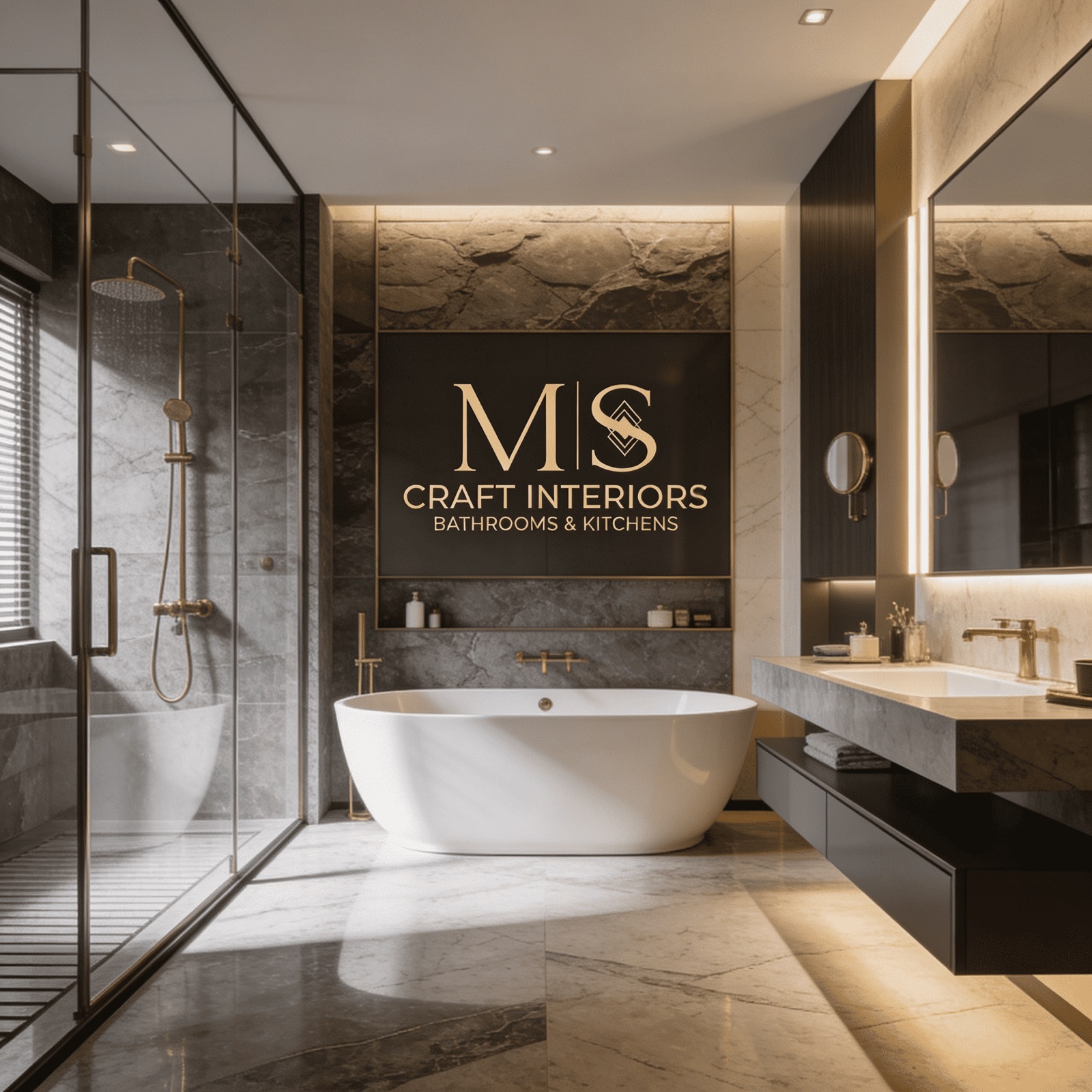 MS Craft brand design mockup