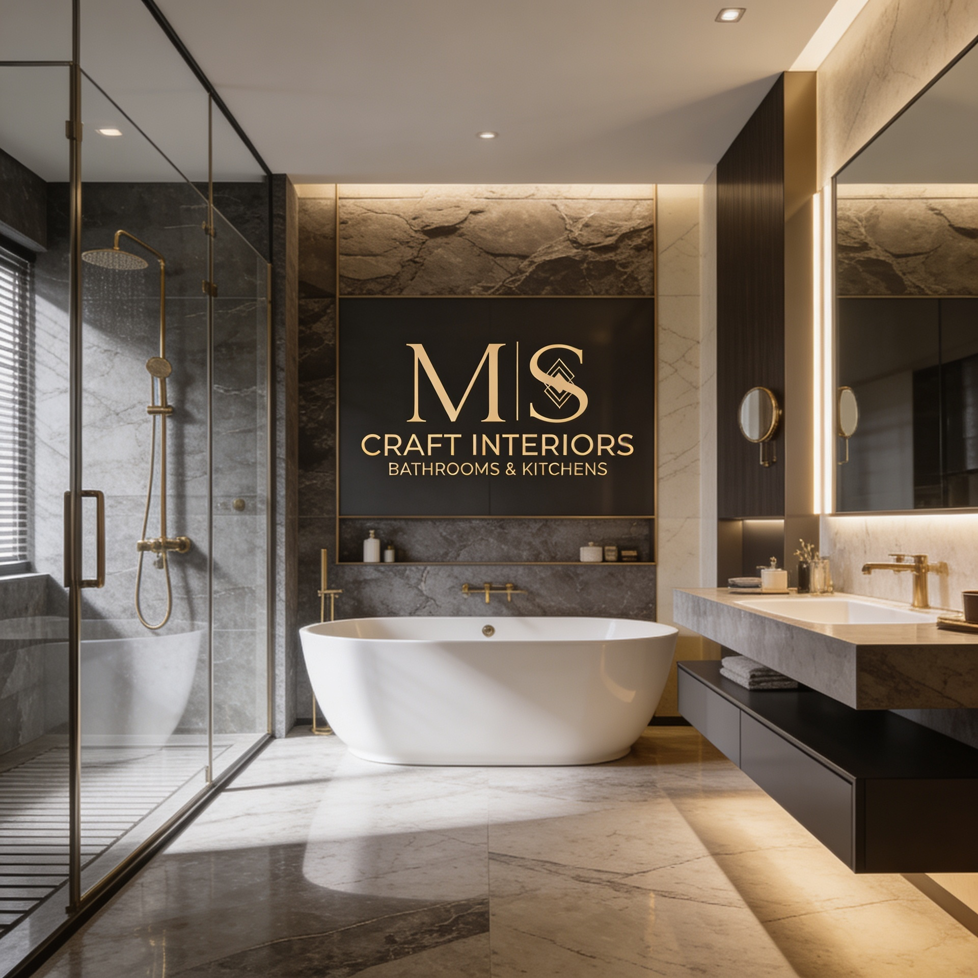 MS Craft brand design mockup