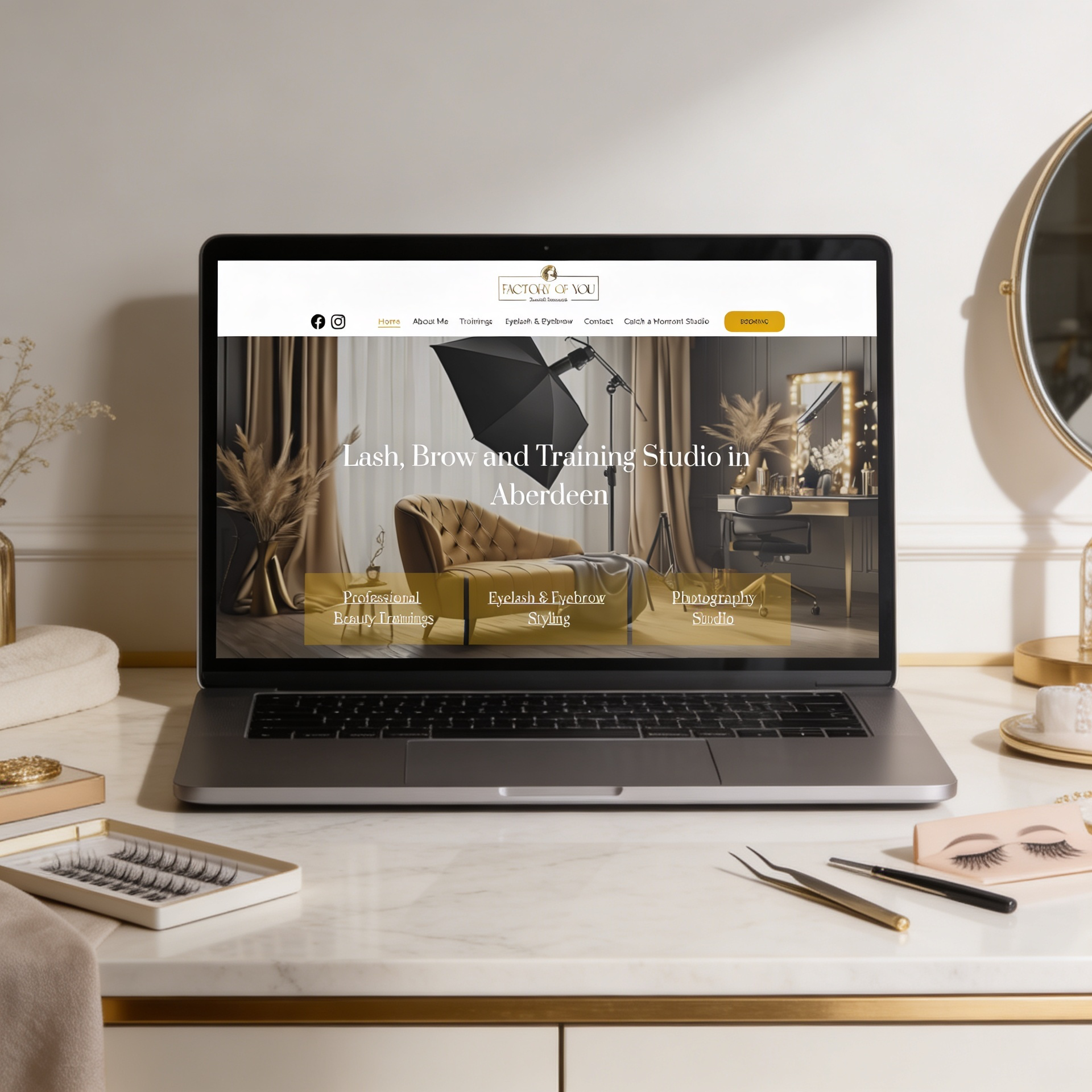 Factory of You website design preview