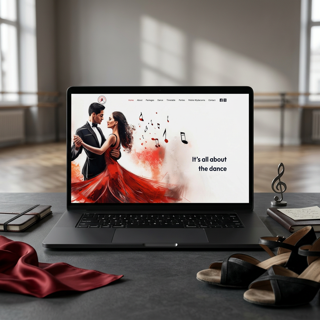 Latin Dance Aberdeen website design preview