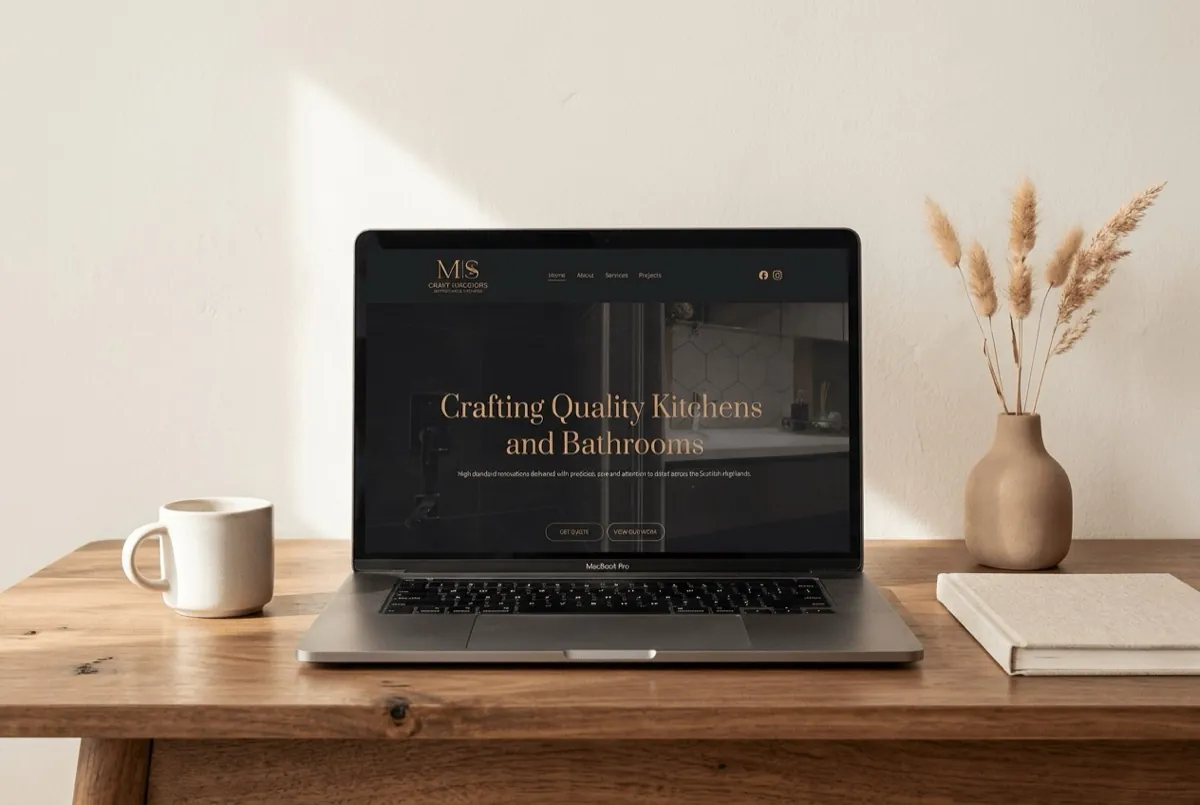 MS Craft Interiors website design preview