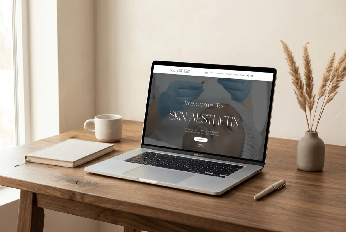 Skin Aesthetix website design preview